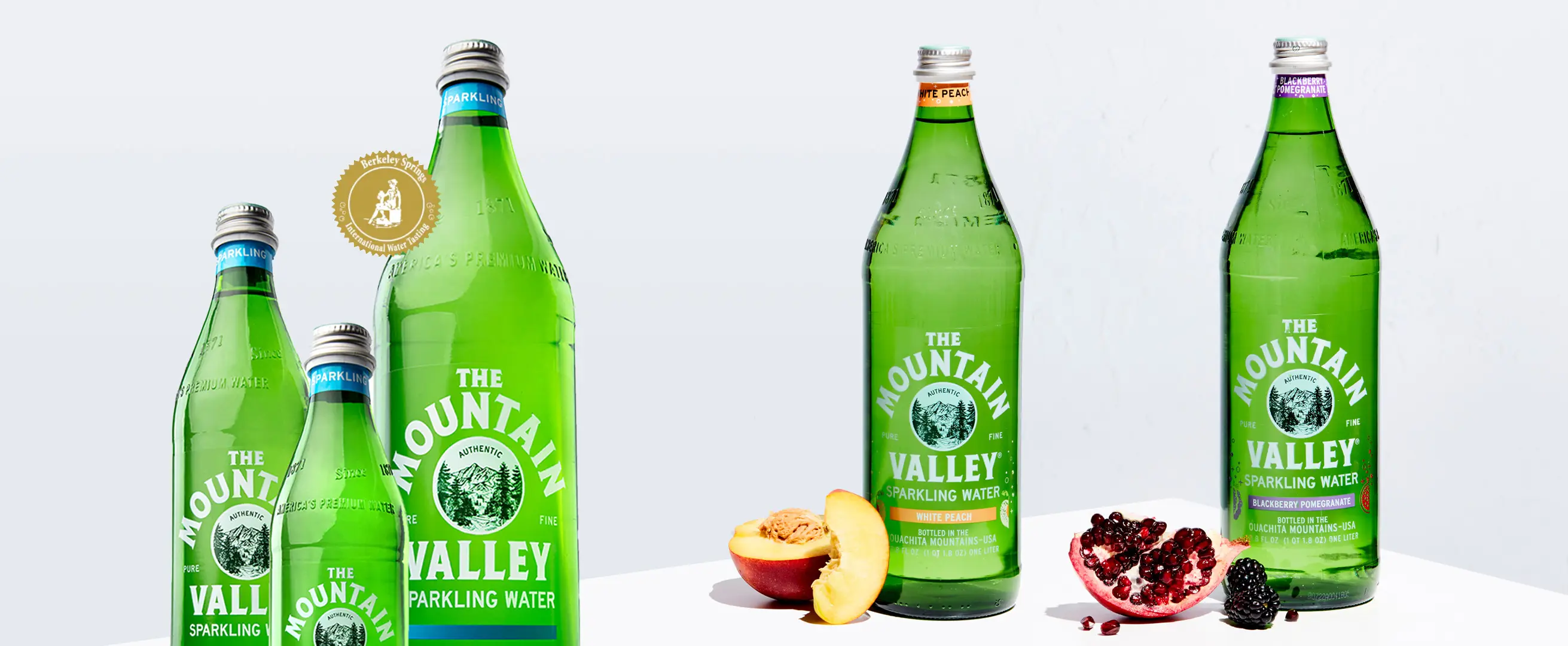 The Mountain Valley Glass Bottles