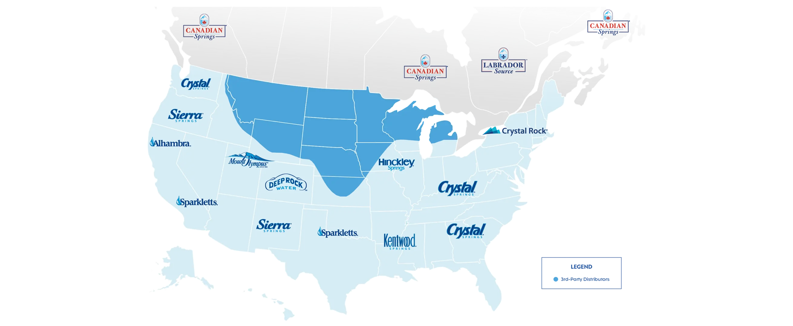 Primo Water Regional Brand Map